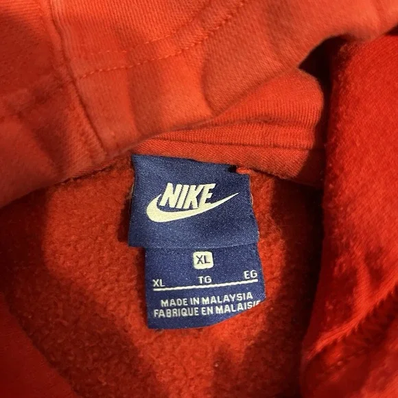 Nike Ohio State Buckeyes Hoodie Red Swoosh NCAA Hoodie Men's XL - Picture 4 of 4